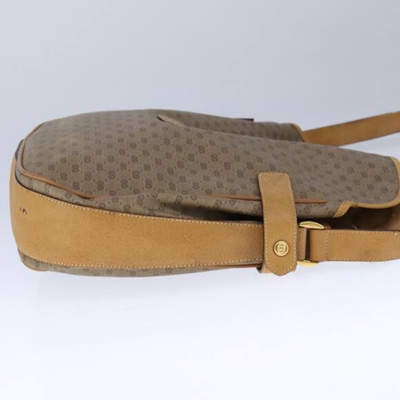 GUCCI Micro GG Supreme Shoulder Bag Pvc Beige Gold - Picture 5 of 12